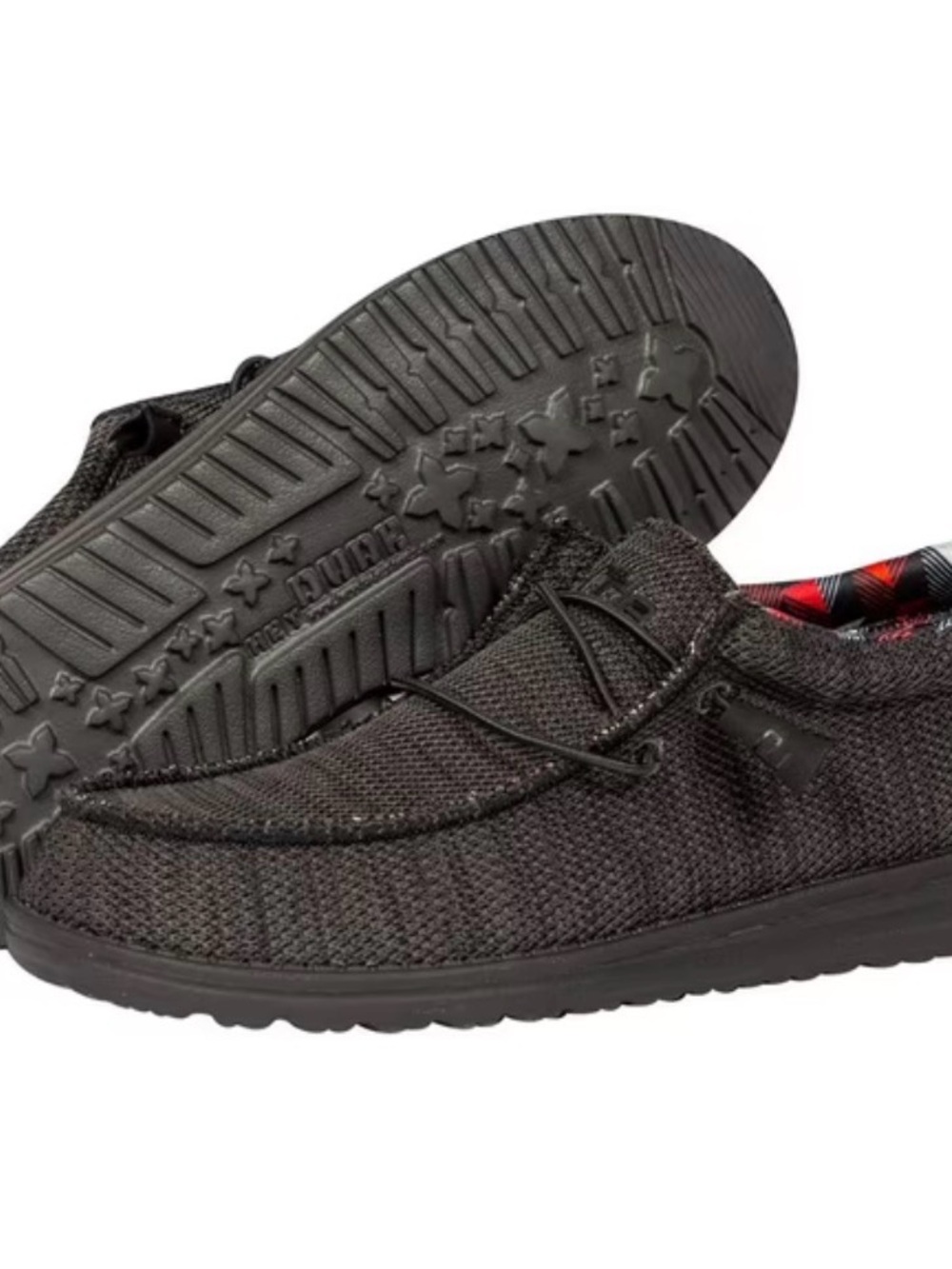 Hey Dude Wally Sox Jet Black Mens Size 9